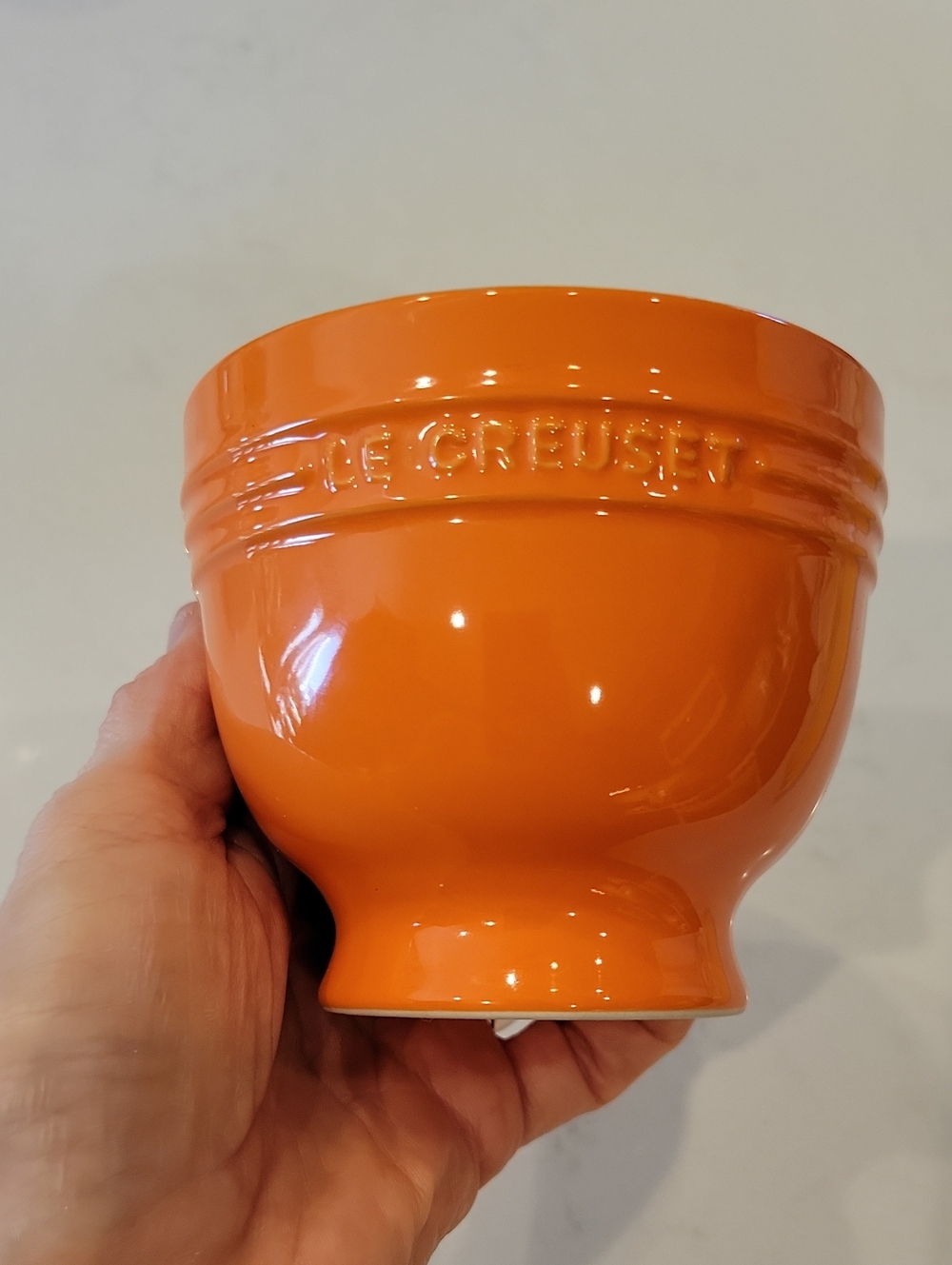 Rare & Retired Le Creuset Orange Dessert Bowl